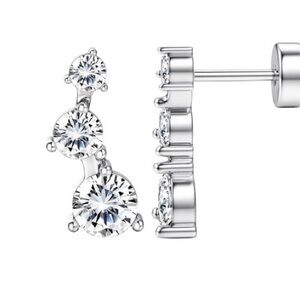 Stainless Steel Silver Stud Earrings